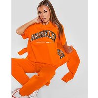 Supply & Demand Varsity Boyfriend T-Shirt - Orange - Womens