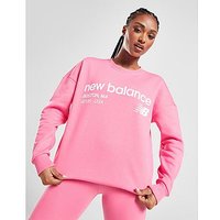 New Balance Logo Crew Sweatshirt - Pink - Womens