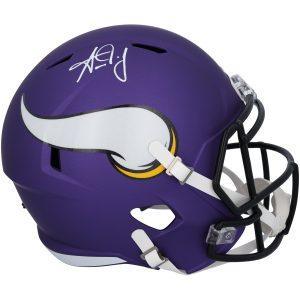 Aaron Jones Minnesota Vikings Autographed Speed Replica Helmet UKEvents.net Football Forum