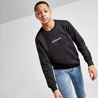 adidas Originals Trefoil Linear Crew Sweatshirt Junior - Black