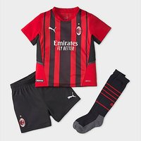 Puma AC Milan 2021 Home Kit Children - Red - Kids