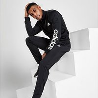 adidasBadgeofSportPolyLinearTracksuit Black Mens