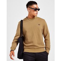 Fred Perry Twin Tipped Crew Sweatshirt - Brown - Mens