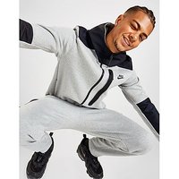 Nike Tech Overlay Full Zip Hoodie - Grey - Mens