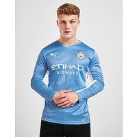 Puma Manchester City FC 2021/22 Long Sleeve Home Shirt - Blue - Mens