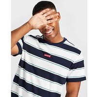 Levis Small Boxtab Stripe T-Shirt - Navy - Mens